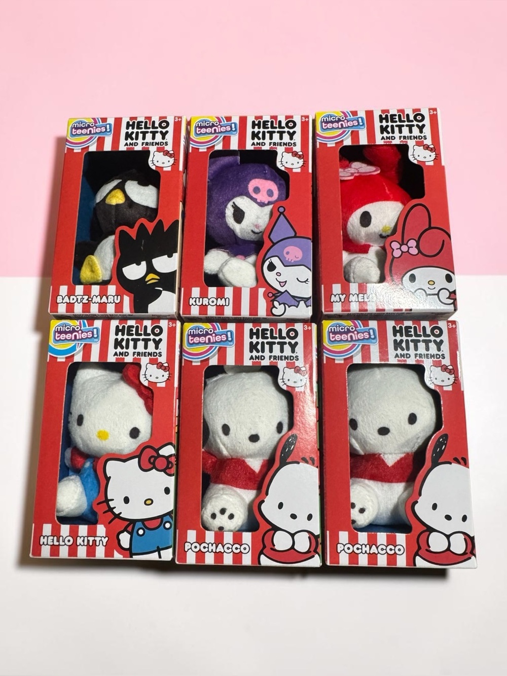 Hello Kitty and Friends Micro Beanies Plush Set - Multi Color